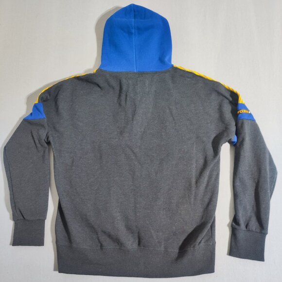Zoo York Unbreakable Hoodie men's size XL grey yellow blue with text pattern - Picture 4 of 10